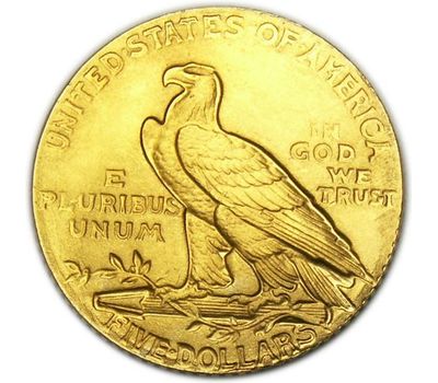  Монета 5 долларов 1908 «Индеец» США (копия), фото 2 